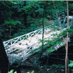 Brücke zur Festwiese im Bau