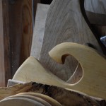 Holzbretter viele Detail